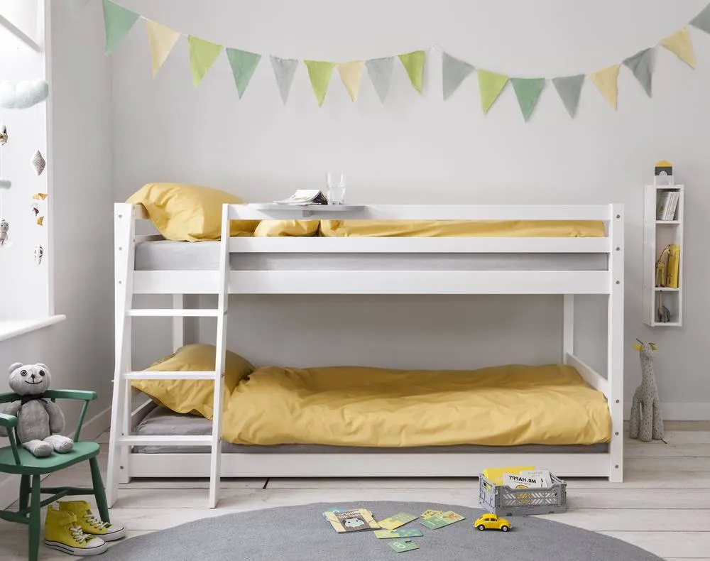 Nöa and Nani Hilda Low Cabin Bed with Bunk Underbed and Play Area in White 2