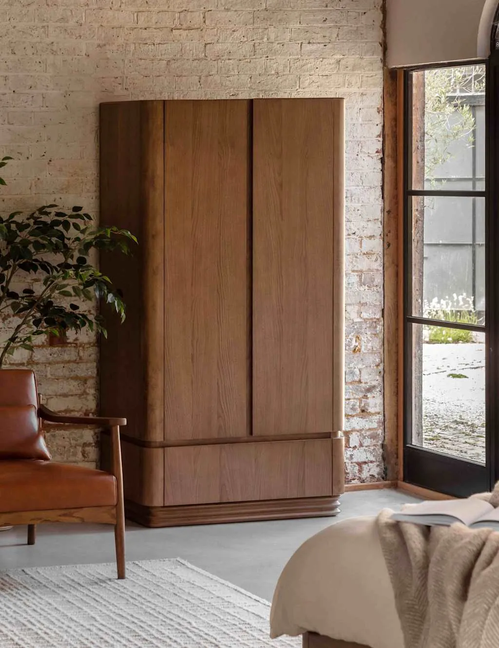 Gallery Direct Dempsey 2 Door Wardrobe Brown