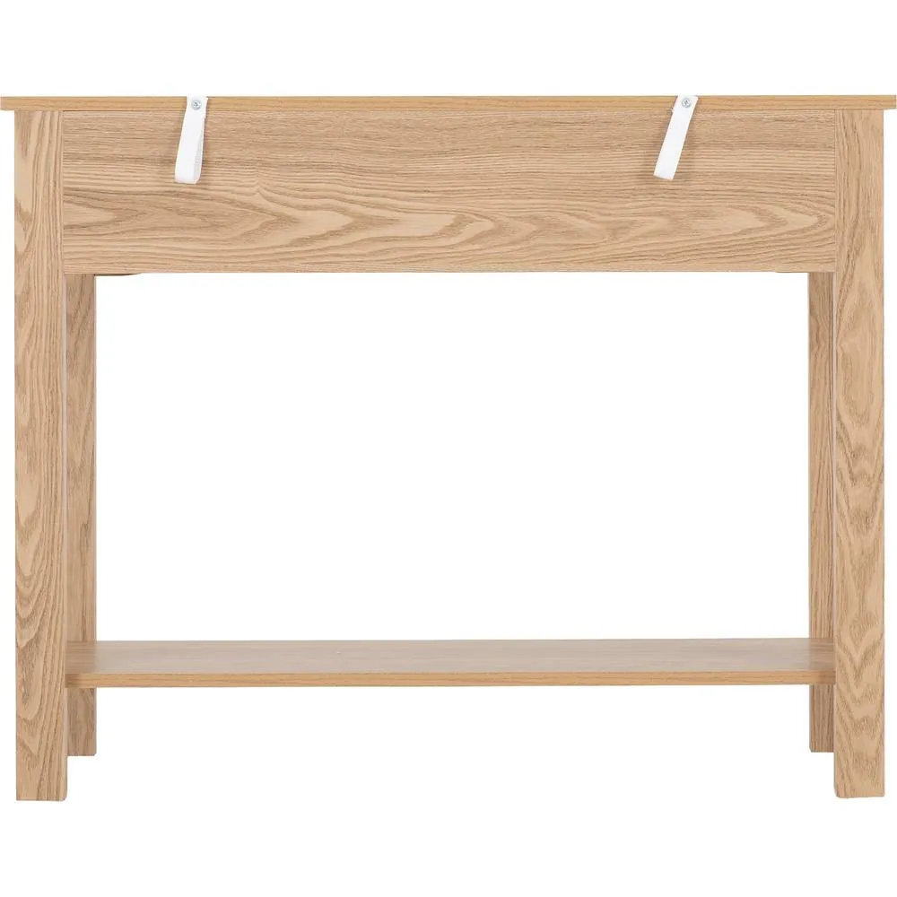Seconique Tessa 2 Drawer Console Table in Natural 6