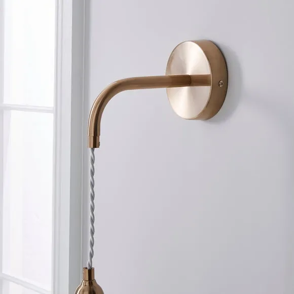 Dorma Purity Ribbed Porcelain Wall Light 4