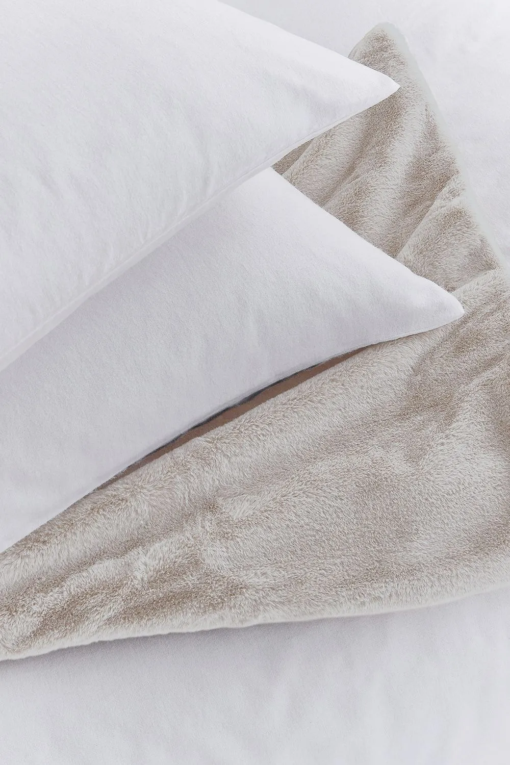 Helena Springfield 'HS Brushed Cotton' Duvet Cover Set in White 4