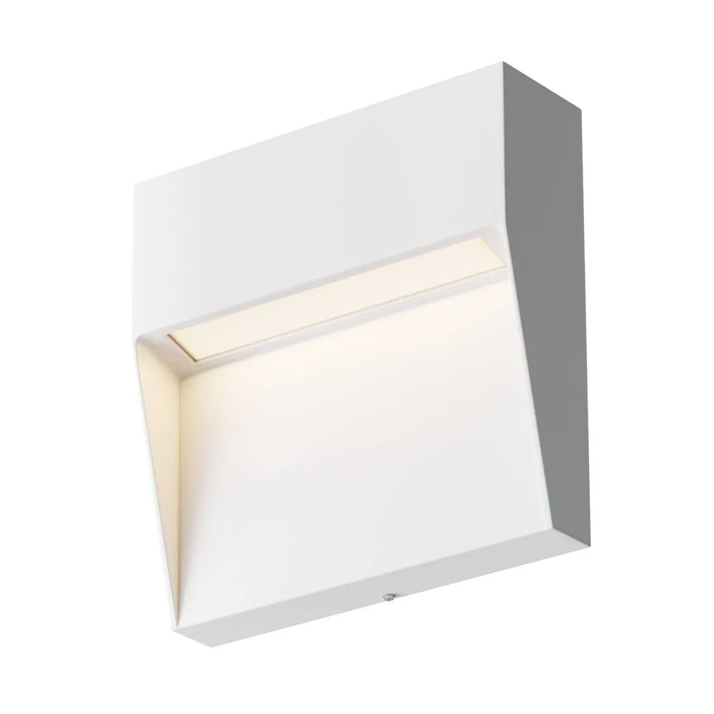 Netlighting Mane Square Outdoor Flush Wall Lamp White 3000K 100lm IP54