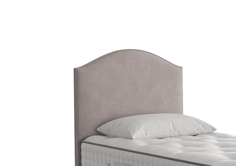 Iris Floor Standing Headboard - Single - Faux Suede Dove