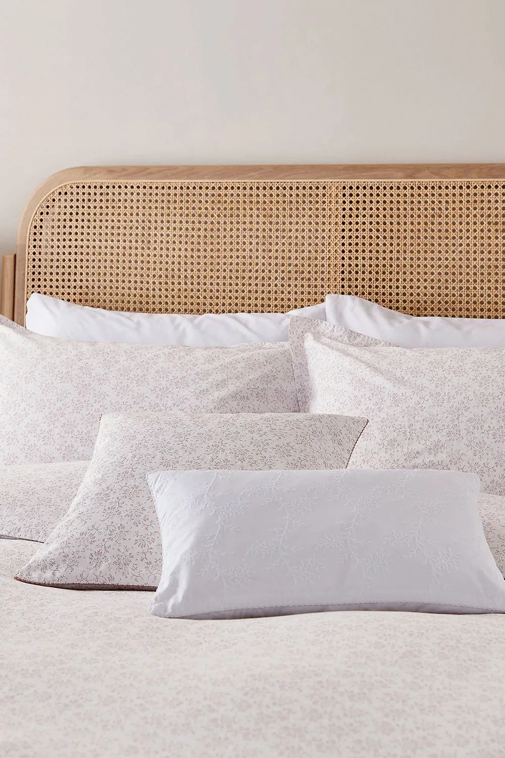Murmur 'Mae' Cotton Cushion in Pink 2