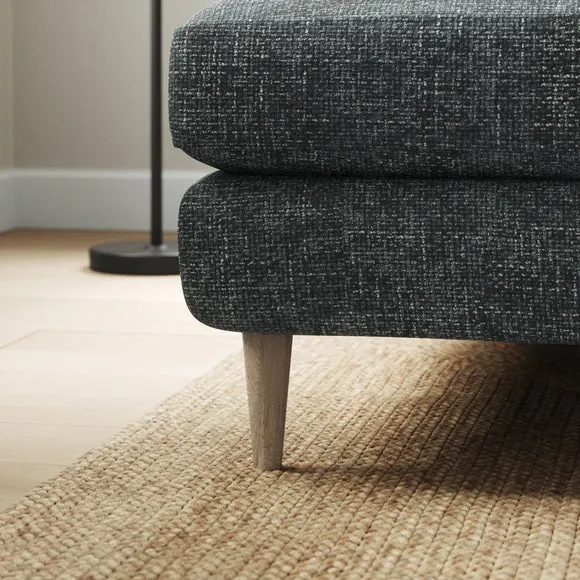 Sven Chunky Chenille Large Corner Chaise Sofa 4