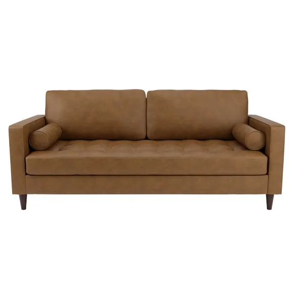 Zoe Faux Leather 3 Seater Sofa 2