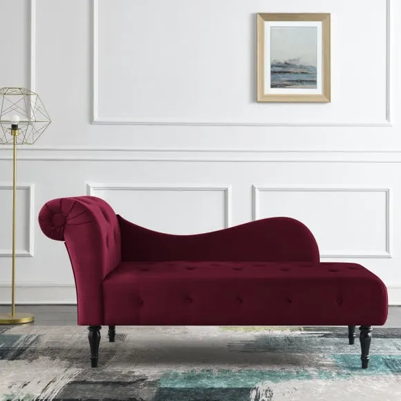 Wisteria Velvet Chaise Lounge 2