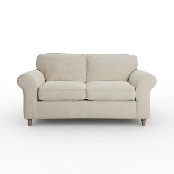 Flori Tonal Plush Chenille 2 Seater Sofa 6