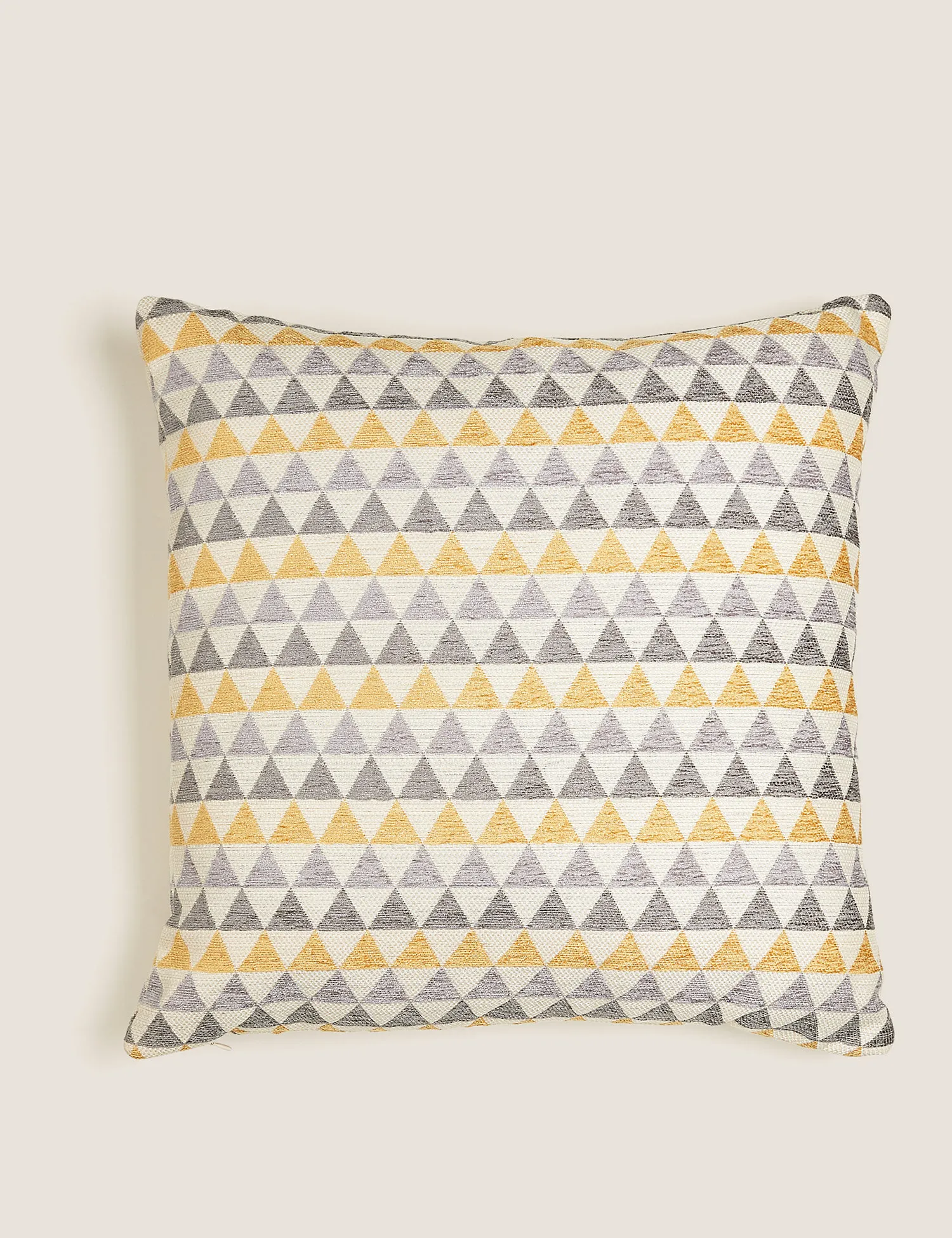 M&S Chenille Geometric Cushion