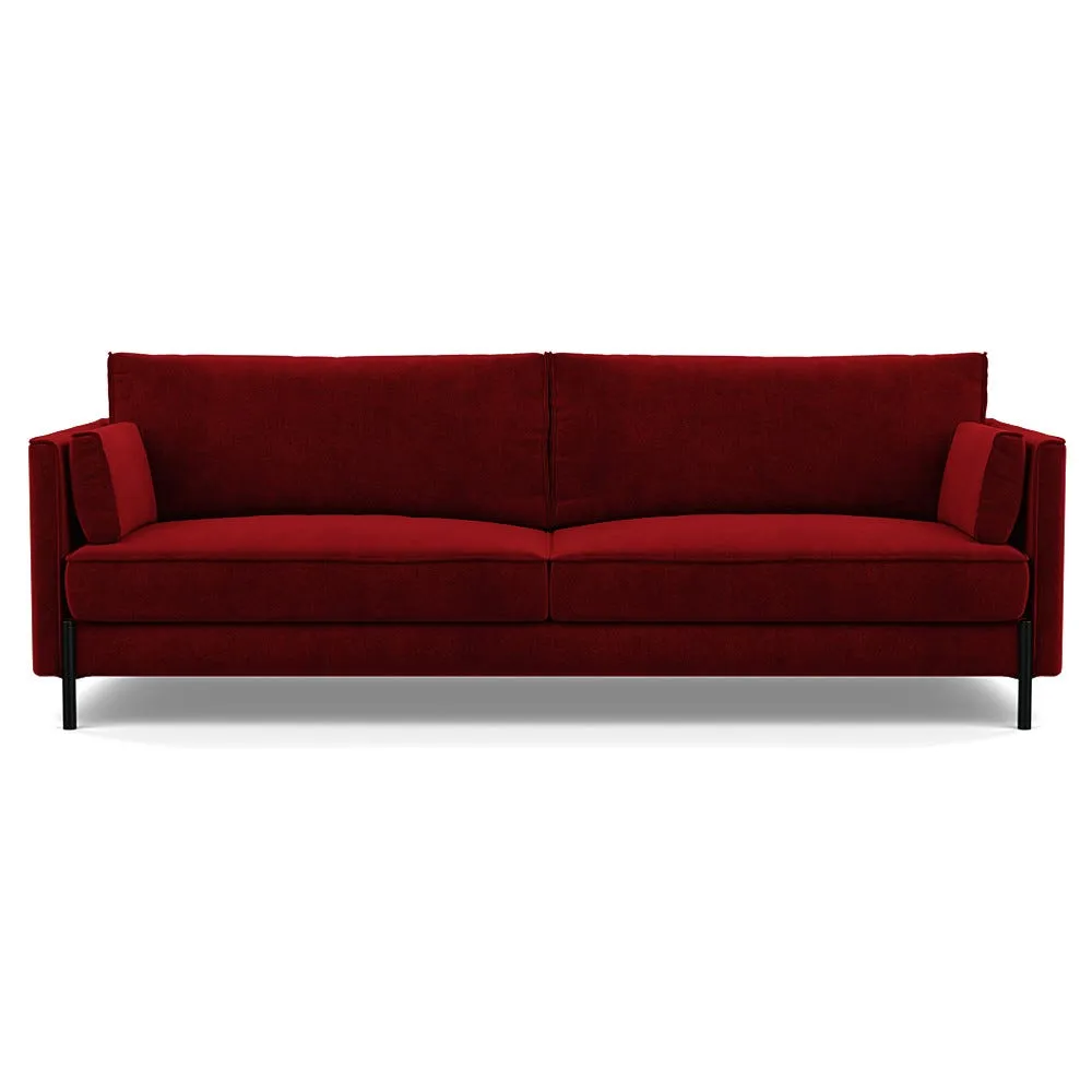 Heal's Tortona 4 seater Sofa Smart Luxe Velvet Mulberry