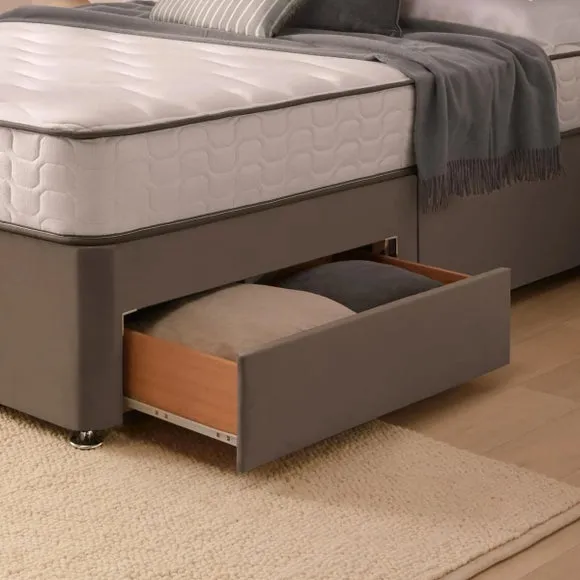 Silentnight Divan Bed With Francisco Velvet Headboard and 800 Pocket Sprung Mattress 5
