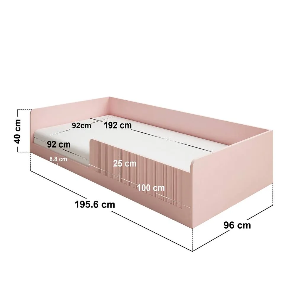 Flair Nadia Single Montessori Floor Bed in Pink 5