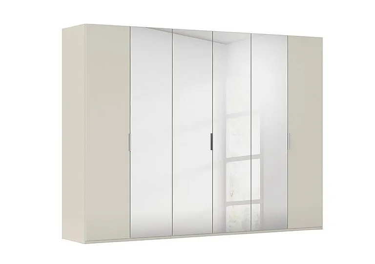 Formes 6 Door Bifold Glass Wardrobe with 4 Mirror Doors