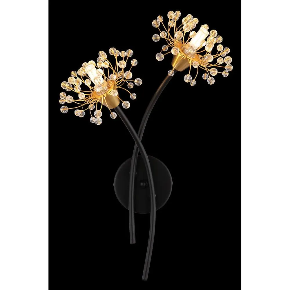 Netlighting Fiore Wall Lamp Matt Black 2x G9 5