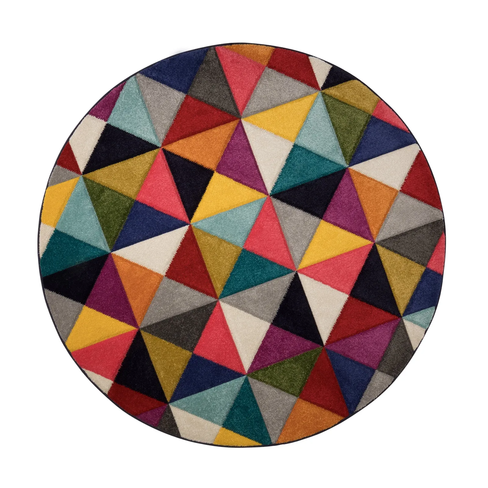 Samba Geometric Round Rug