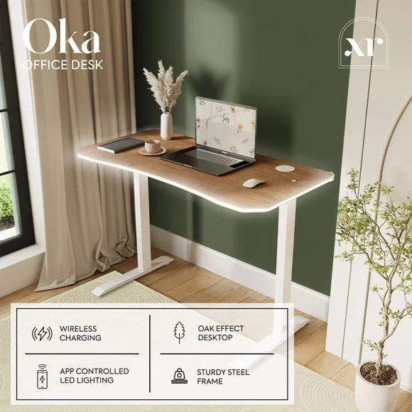 X Rocker Oka LED Compact Office Desk 2