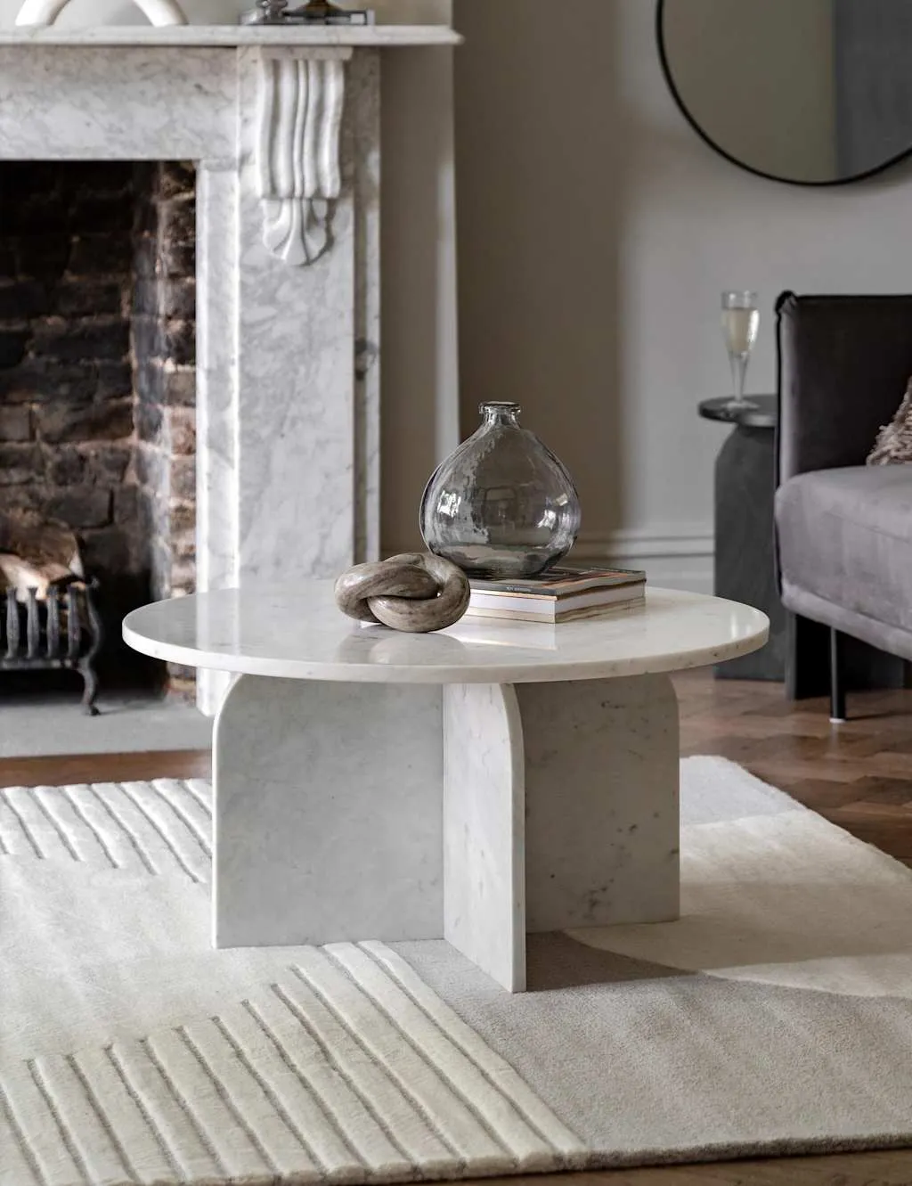 Gallery Direct Amalfi Marble Coffee Table White