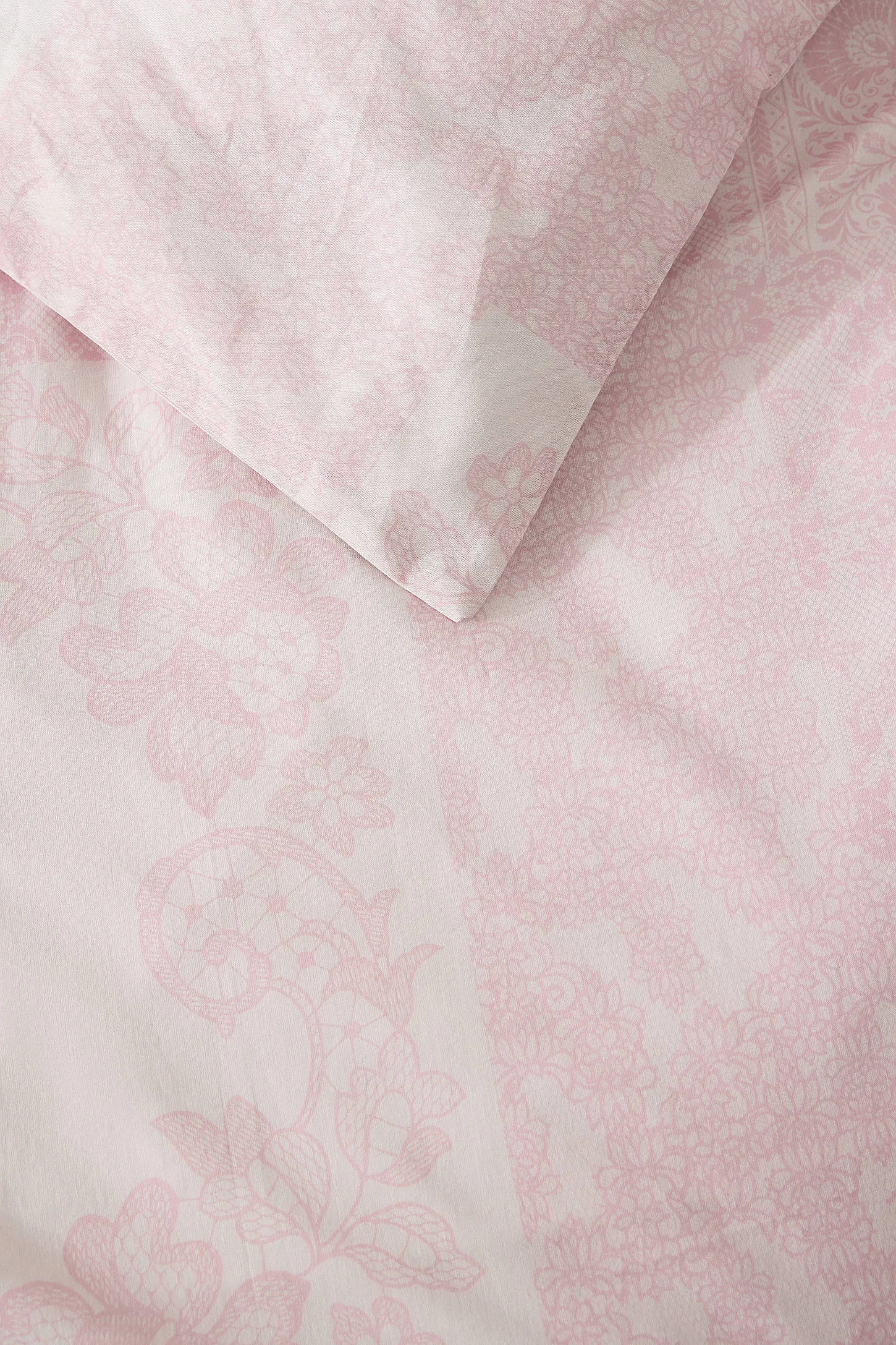 Lace Pink Duvet Set - Pink 2