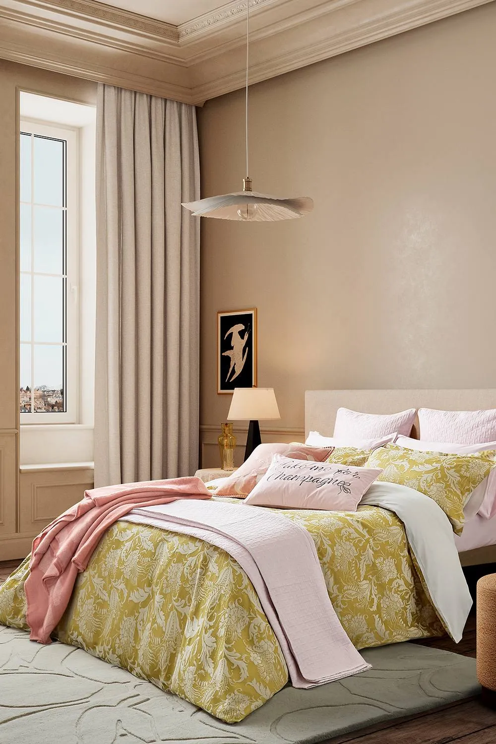 Ted Baker 'Baroque Weave' Cotton Duvet Cover Set in Gold 4