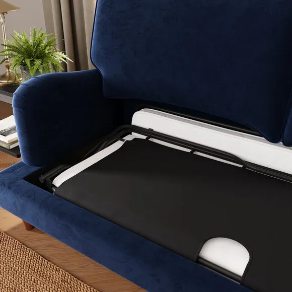 Beatrice II Matte Velvet 3 Seater Sofa Bed 3