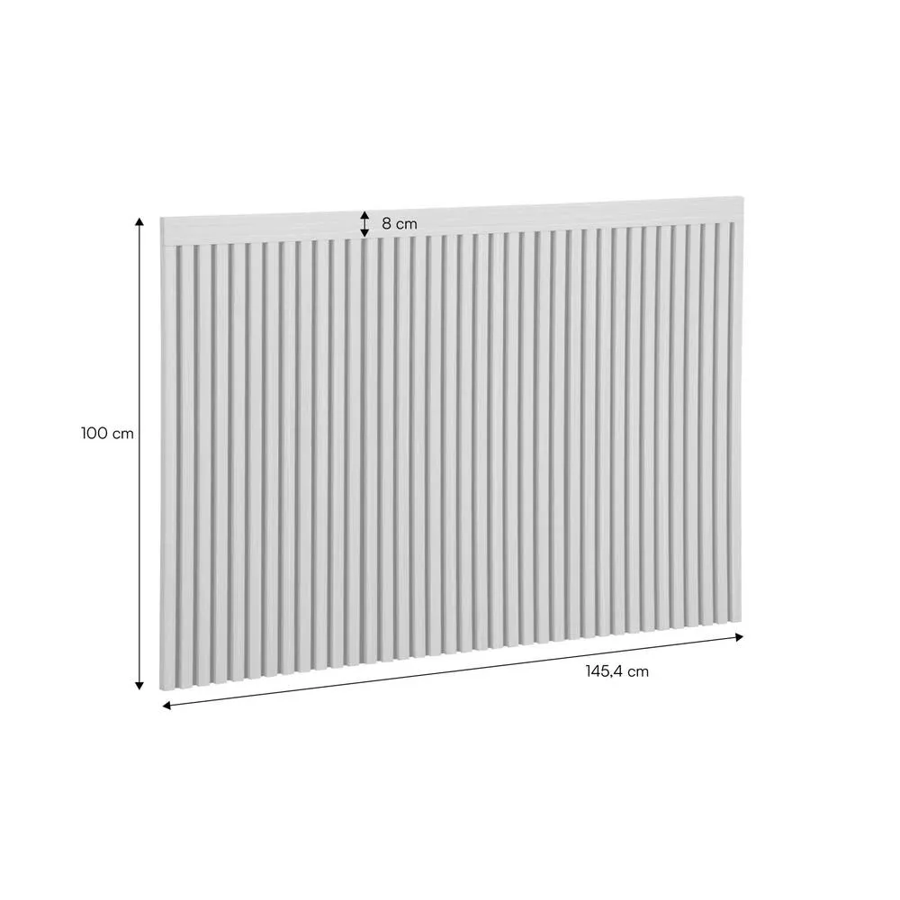 sweeek Decorative headboard with wood slats 140cm in Beige 5