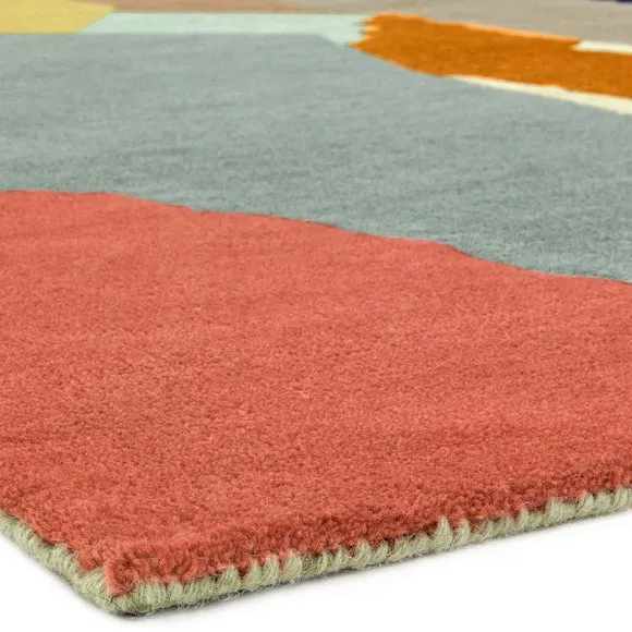 Asiatic Reef Abstract Wool Rug 6