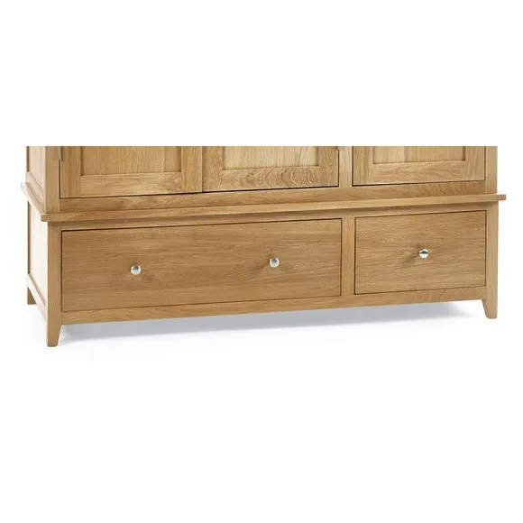Jenkins 3 Door Wardrobe, Oak 3
