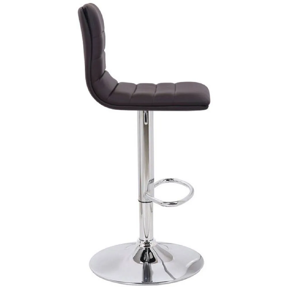 netfurniture Amazon Brown kitchen Swivel Bar Stool Height Adjustable 3