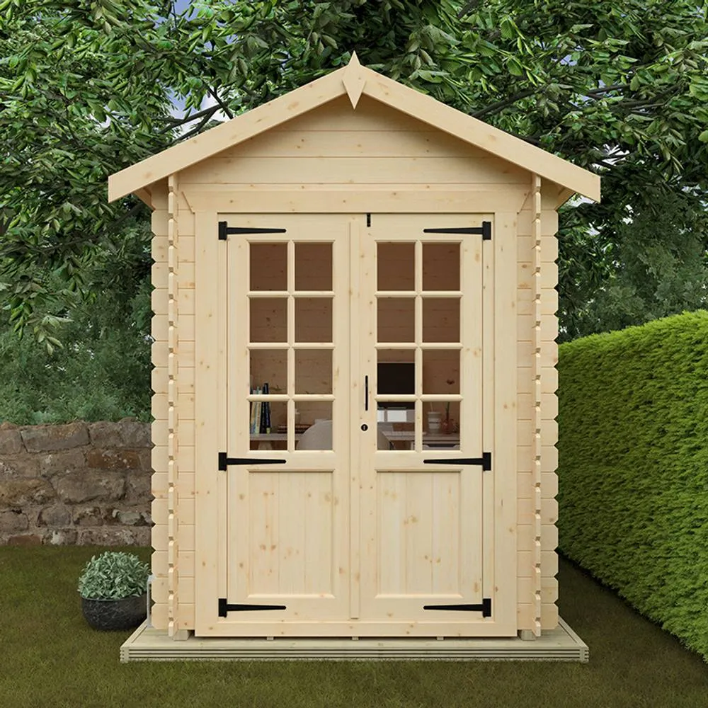 Buttercup Farm 8 x 6 Feet Georgia 19mm Flex - L230 x W175 x H231.7 cm - Natural 4