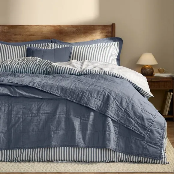 Yard Hebden Washed Cotton Bedspread 1