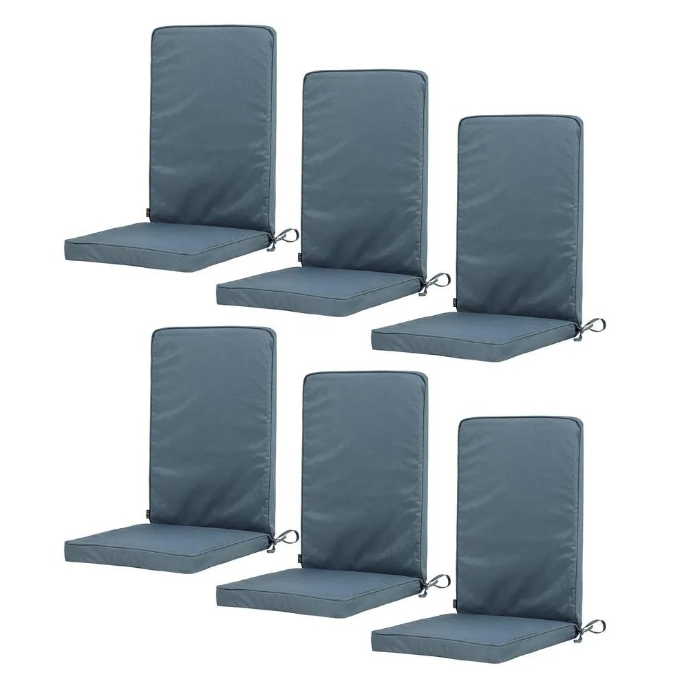 icon 6-Pack Outdoor Garden Seat Pads in Charcoal