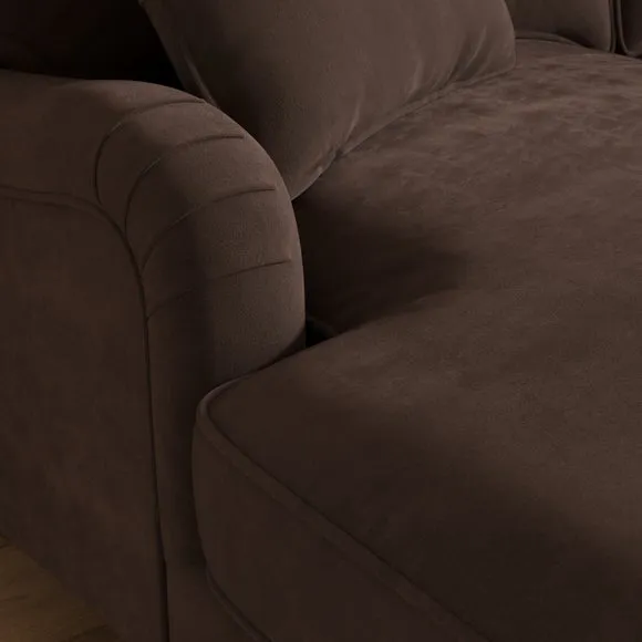 Beatrice II Velvet Corner Chaise Sofa 4