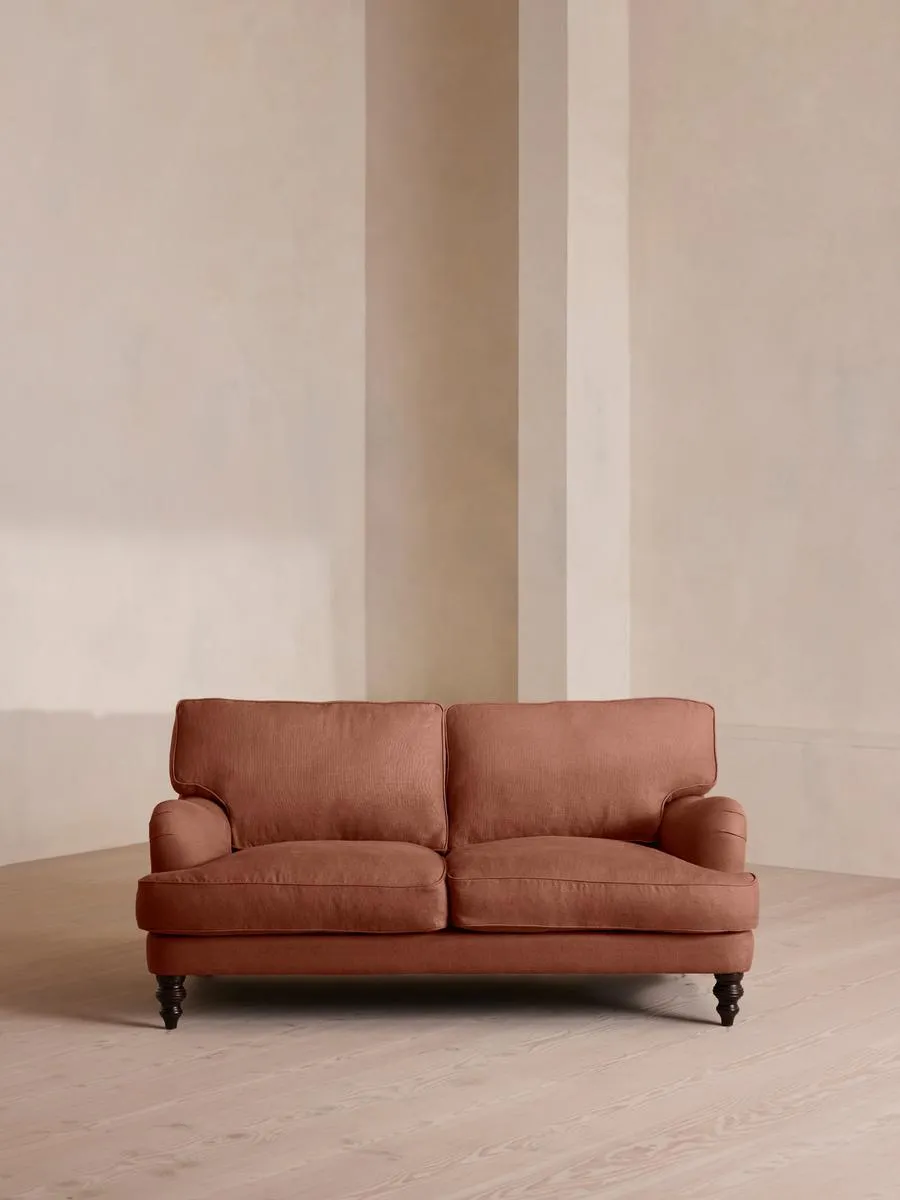 Arundel Two Seater, Sofa, Linen, Sienna