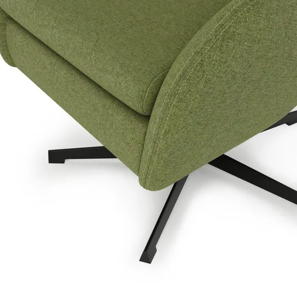 Kuvert Soft Marl Swivel Chair, Moss 6