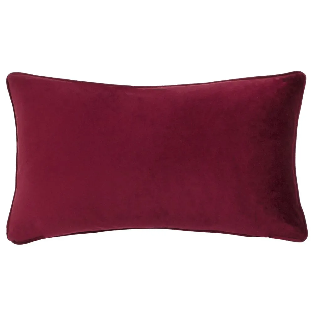 Wylder Meadow Bloom Blossom Printed Chenille Cushion in Purple 3