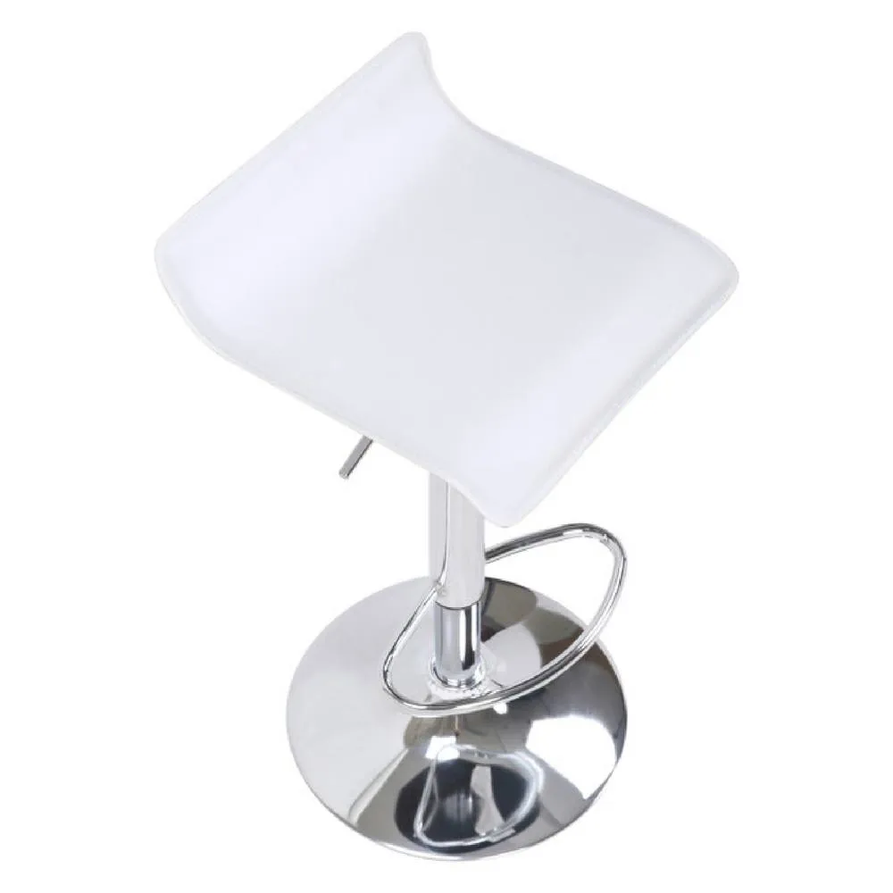 netfurniture Tempy breakfast bar stool white padded seat height adjustable 6