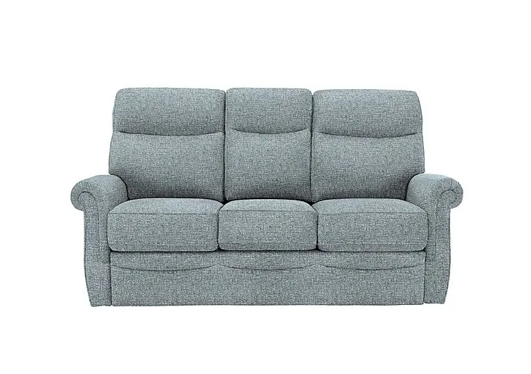 Avon Small 3 Seater Fabric Sofa - Arola Sky