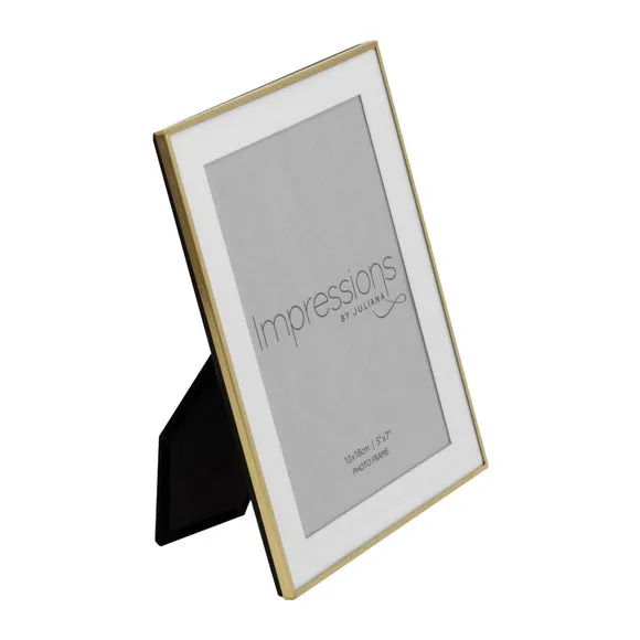 Impressions Brushed Brass Photo Frame 2