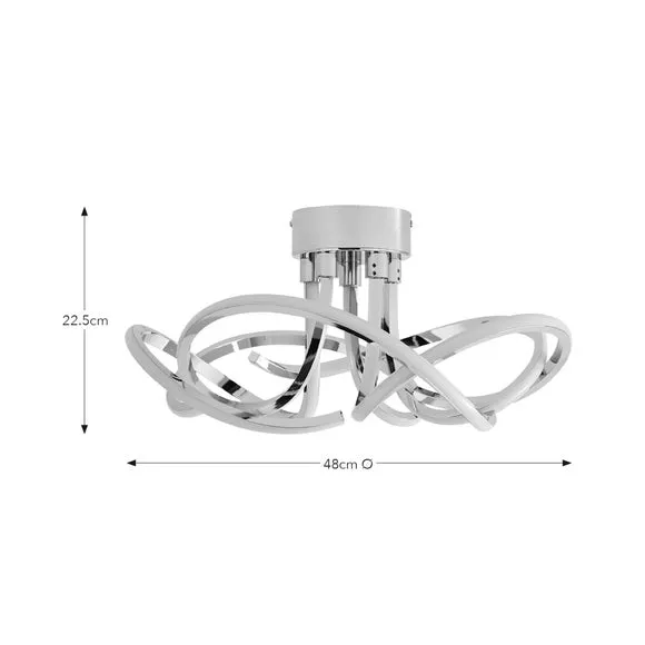 Margot Semi Flush LED Ceiling Light 5
