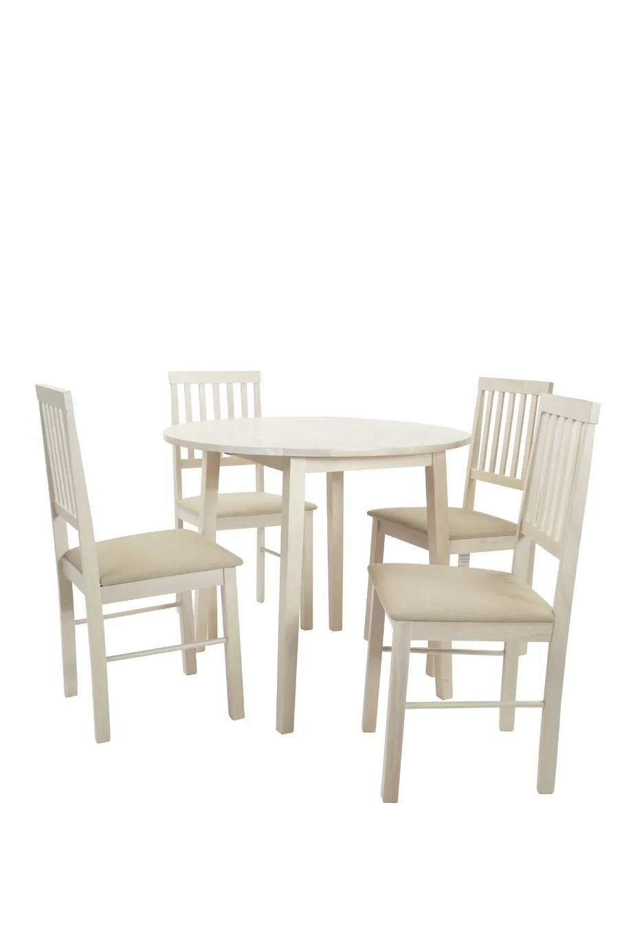 Argos Home Kendal Solid Wood Extending Table & 4 Oak Chairs
