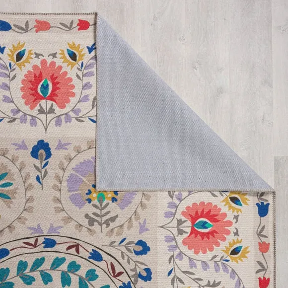Hani Floral Washable Runner 3