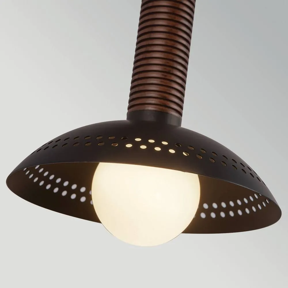 Netlighting Arden Up Down Wall Light Matte Black Walnut Wood Veneer 3000K 3