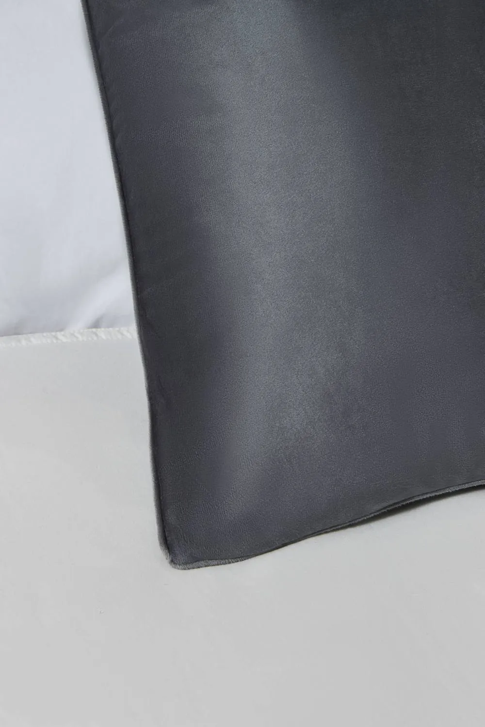 BHS Large Velour Piped Cushion in Grey 2