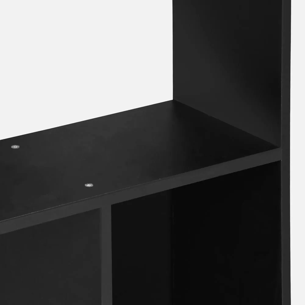 sweeek 5-shelf Bookcase With 10 Compartments in Black 3