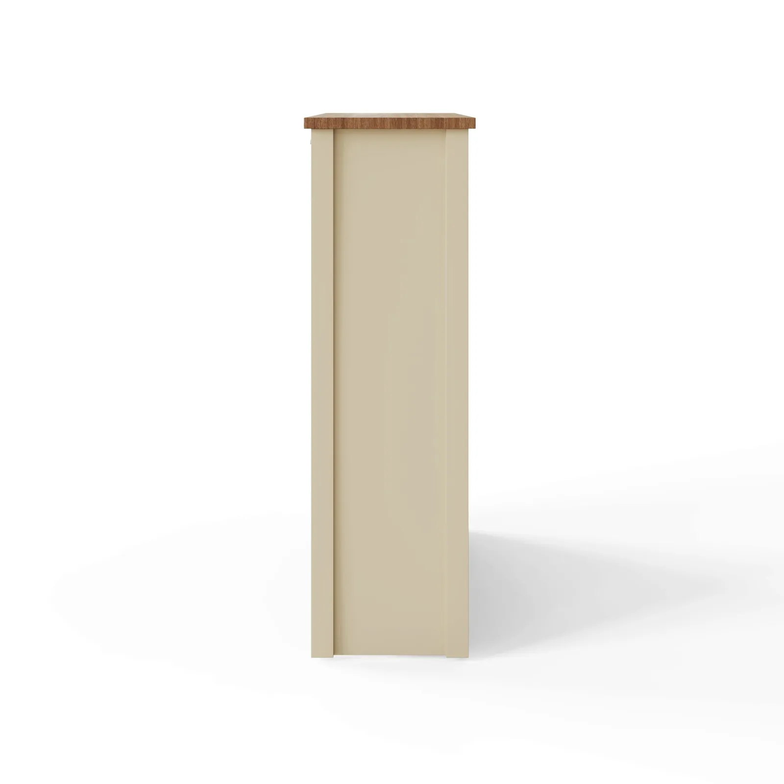 GFW Lancaster 2 Door Shoe Cabinet in Cream 5