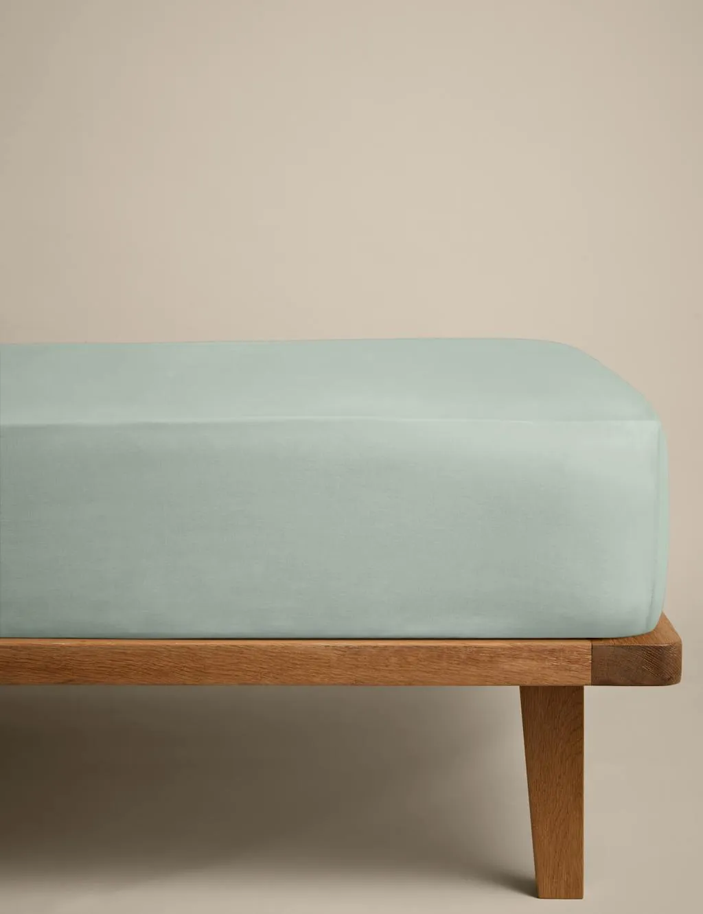 M&S Cotton Rich Fitted Sheet Sage