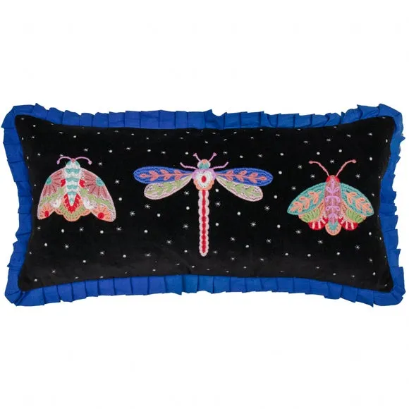 Darkling Beetles Frilled Rectangular Cushion 1
