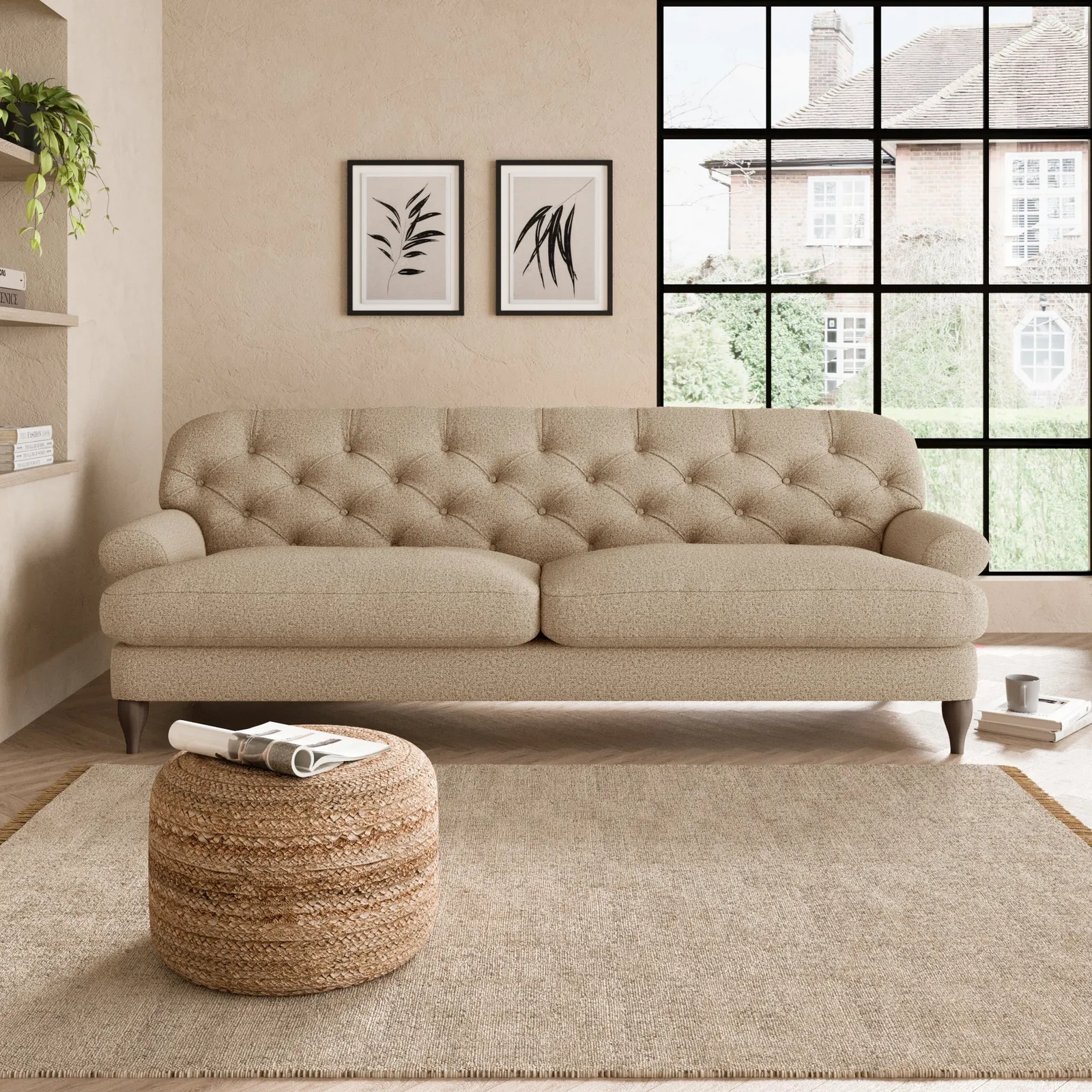 Canterbury Cosy Marl 4 Seater Sofa Cosy Marl Camel