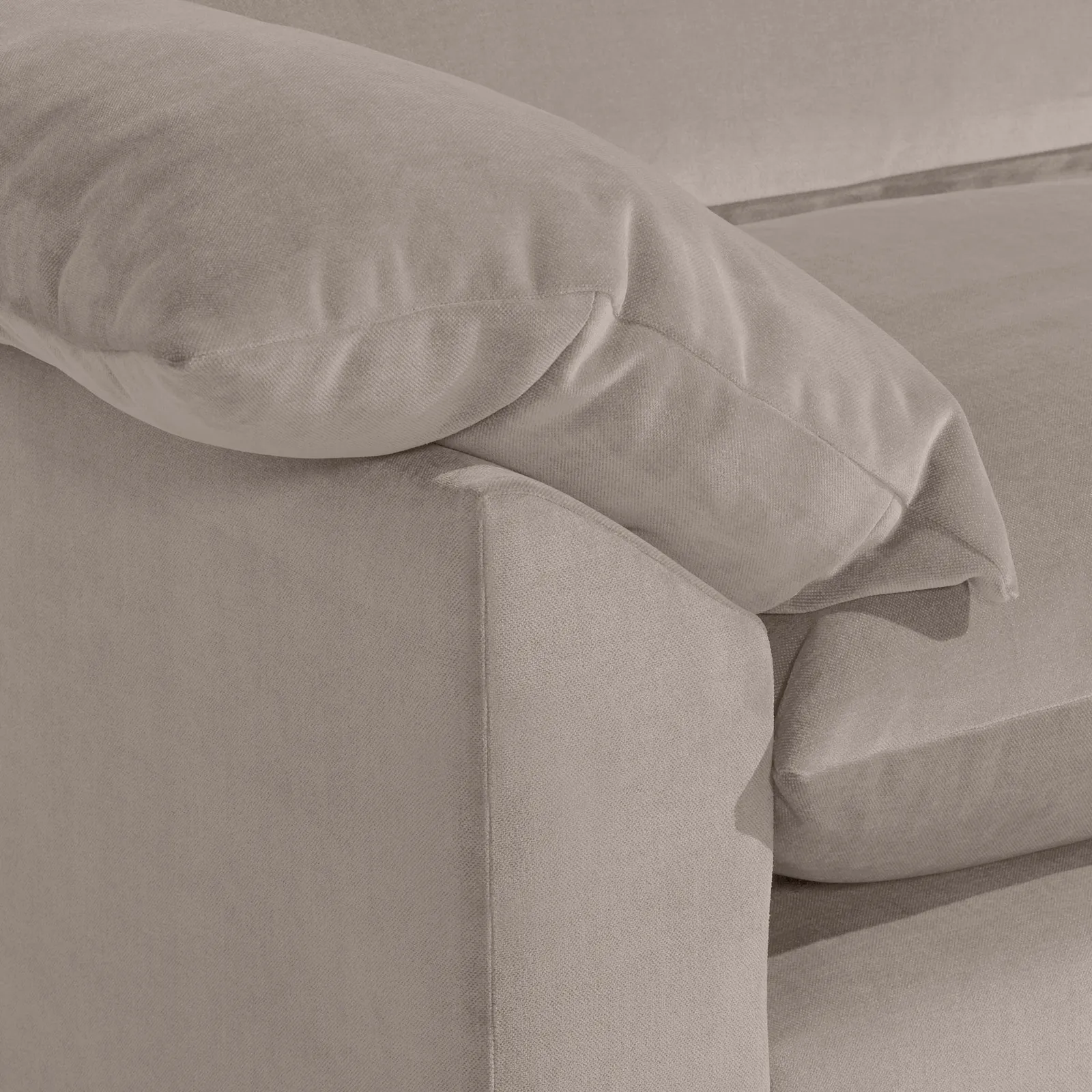 Hoxton Extra Large Sofa, Grey Fabric | Barker & Stonehouse 6
