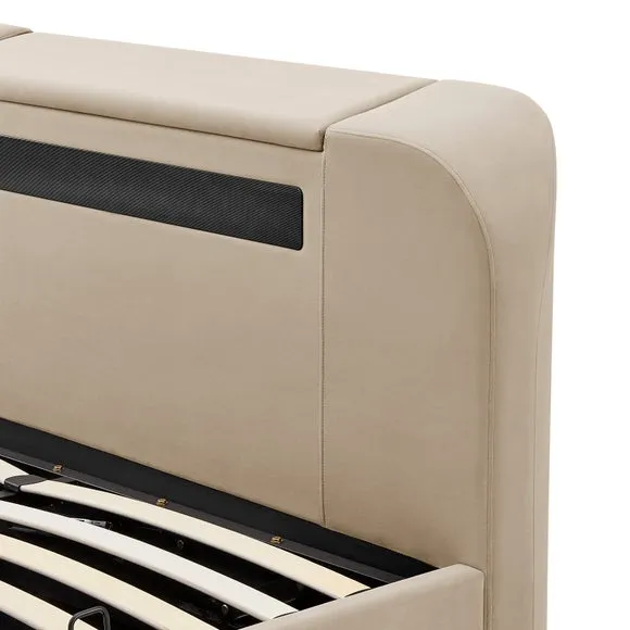 Koble Chevron Side Lift Ottoman TV Bed 4